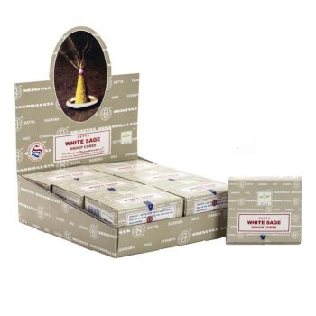 Fehér Zsálya Füstölőkúp (Dhoop)