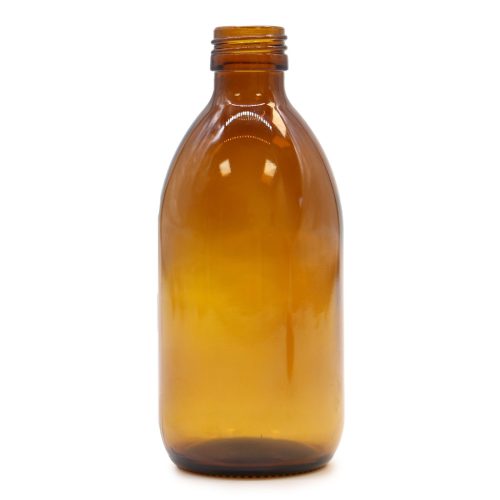 300 ml-es Borostyánsárga Üvegflakon Pumpával