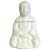 Klasszikus Ülő Buddha Olajlámpás - Fehér