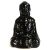 Klasszikus Ülő Buddha Olajlámpás  - Fekete