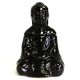 Klasszikus Ülő Buddha Olajlámpás  - Fekete