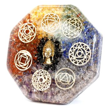 Orgonit asztali dísz - Buddha csakra - nagy