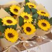 Szappanvirág Csokor - Dupla Napraforgó
